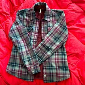 Mountain Khaki flannel shirt with fuzzy lining